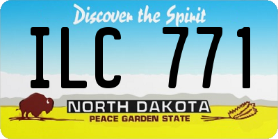 ND license plate ILC771