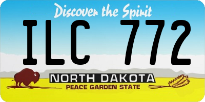 ND license plate ILC772