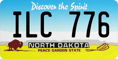 ND license plate ILC776