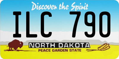 ND license plate ILC790