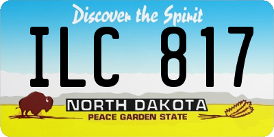 ND license plate ILC817