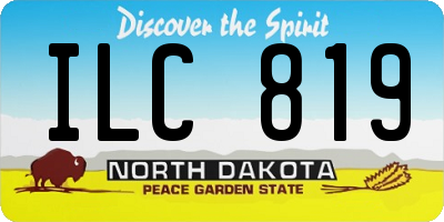 ND license plate ILC819