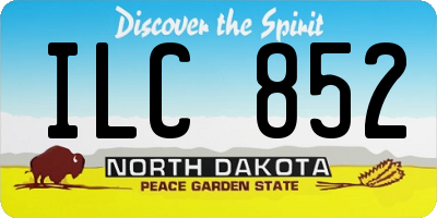 ND license plate ILC852