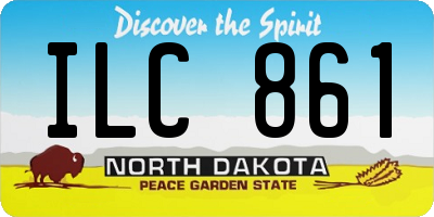 ND license plate ILC861