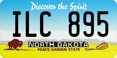 ND license plate ILC895