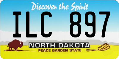 ND license plate ILC897