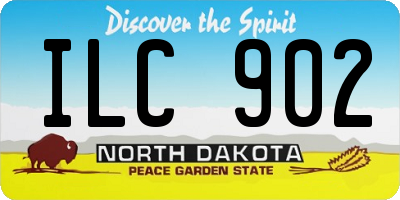 ND license plate ILC902