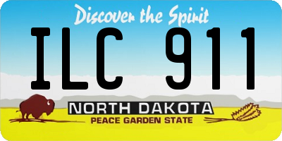 ND license plate ILC911