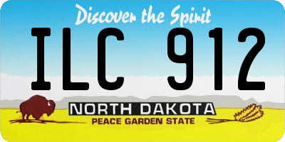 ND license plate ILC912