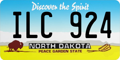 ND license plate ILC924