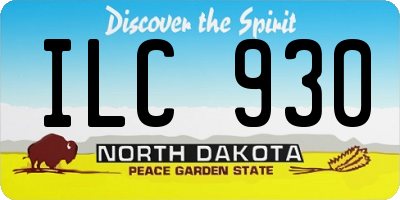 ND license plate ILC930