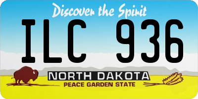 ND license plate ILC936