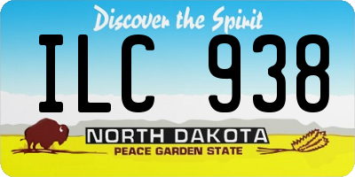 ND license plate ILC938