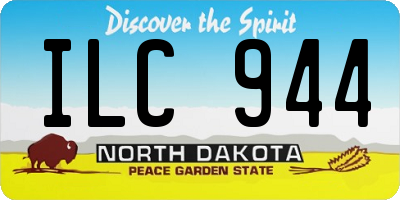 ND license plate ILC944