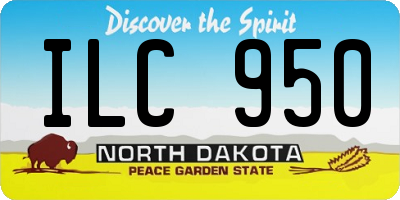 ND license plate ILC950