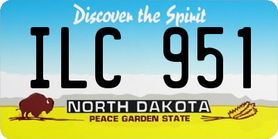 ND license plate ILC951