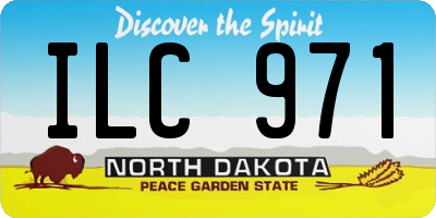 ND license plate ILC971