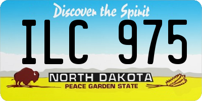 ND license plate ILC975