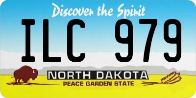 ND license plate ILC979