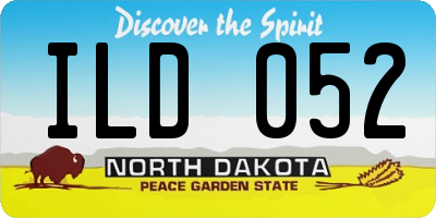 ND license plate ILD052