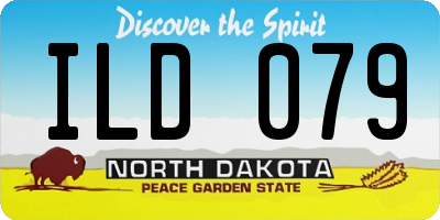 ND license plate ILD079