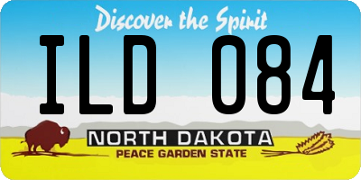 ND license plate ILD084