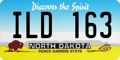 ND license plate ILD163