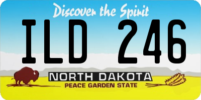 ND license plate ILD246
