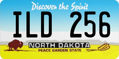 ND license plate ILD256