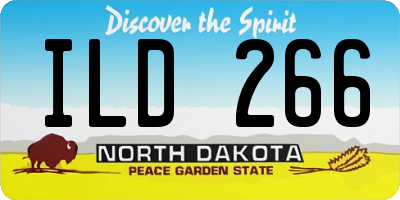 ND license plate ILD266