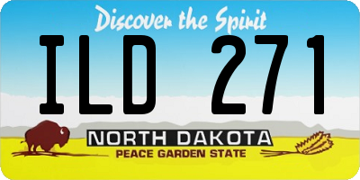 ND license plate ILD271