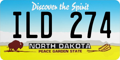ND license plate ILD274