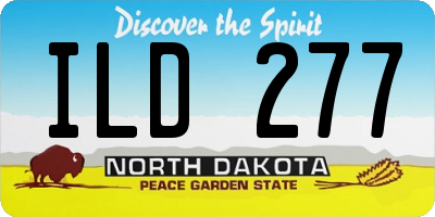 ND license plate ILD277