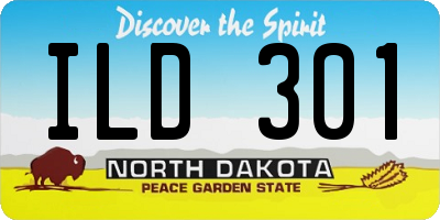 ND license plate ILD301
