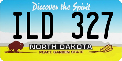 ND license plate ILD327