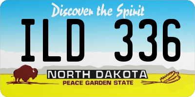 ND license plate ILD336
