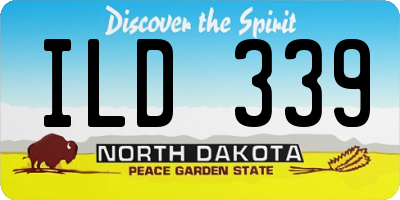 ND license plate ILD339