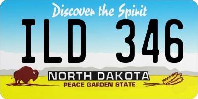 ND license plate ILD346