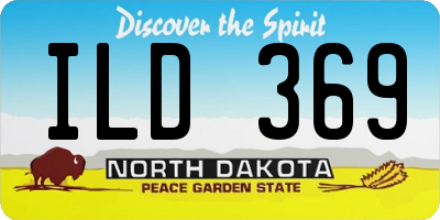 ND license plate ILD369