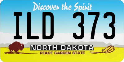 ND license plate ILD373