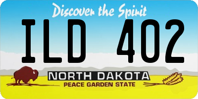 ND license plate ILD402