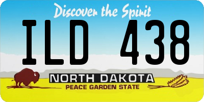 ND license plate ILD438