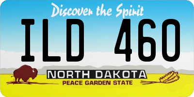 ND license plate ILD460