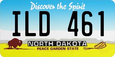 ND license plate ILD461