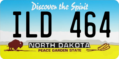 ND license plate ILD464