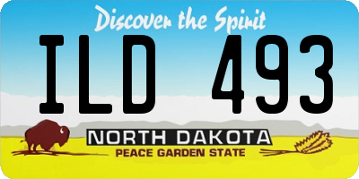 ND license plate ILD493