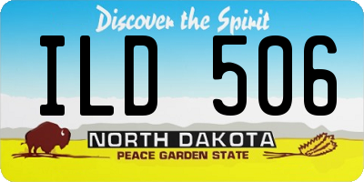 ND license plate ILD506