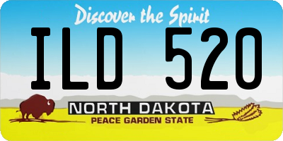 ND license plate ILD520