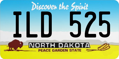 ND license plate ILD525