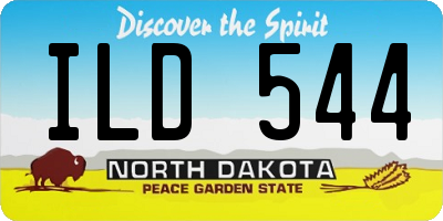 ND license plate ILD544